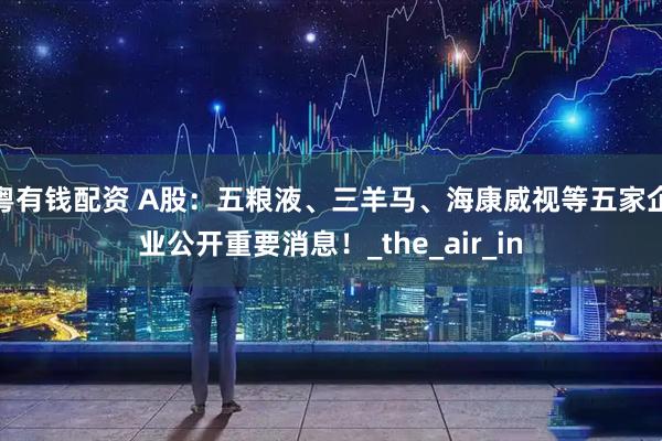 粤有钱配资 A股：五粮液、三羊马、海康威视等五家企业公开重要消息！_the_air_in