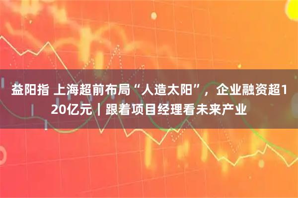 益阳指 上海超前布局“人造太阳”，企业融资超120亿元｜跟着项目经理看未来产业