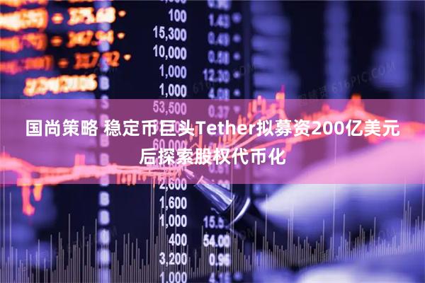 国尚策略 稳定币巨头Tether拟募资200亿美元后探索股权代币化