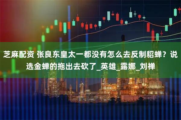 芝麻配资 张良东皇太一都没有怎么去反制貂蝉?说选金蝉的拖出去砍了_英雄_露娜_刘禅